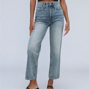 Everlane The 90s Rigid Way-High Jean in Vintage Light Wash 26 Tall